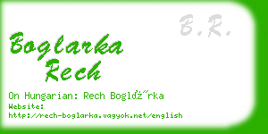 boglarka rech business card